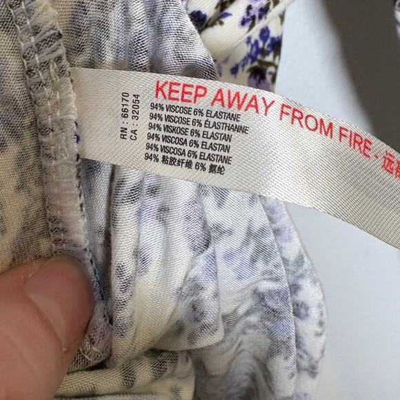 Free People Intimately Free Kaya Floral Soft Long Sleeve Keyhole Neck Bodysuit M - Picture 4 of 7